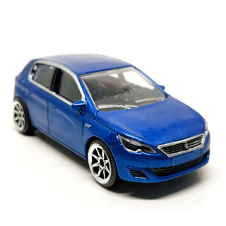 "รถเหล็กมาจอเร็ต Majorette Peugeot 308 GT สีน้ำเงิน ขนาด 1/64 ยาว 8 cm มือสอง #001