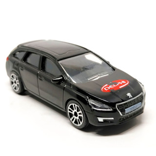 รถเหล็กมาจอเร็ต Majorette Peugeot 508 SW - Delphi สีดำ ขนาด 1/64 ยาว 8 cm มือสอง #001