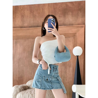 Baggy Denim Skirt กระโปรงยีนส์ กระโปรงสั้น