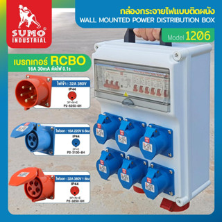 กล่องจ่ายไฟแบบติดผนัง รุ่น 1206 SUMO,กล่องจ่ายไฟ