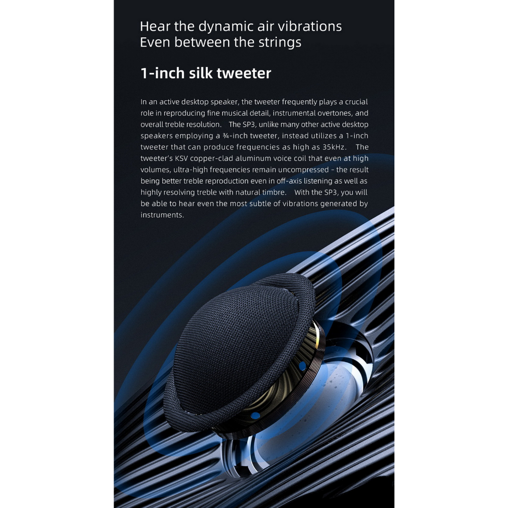 FiiO SP3 สุดยอดลำโพง Active Speakers รองรับ Hi-Res ประกันศูนย์ไทย