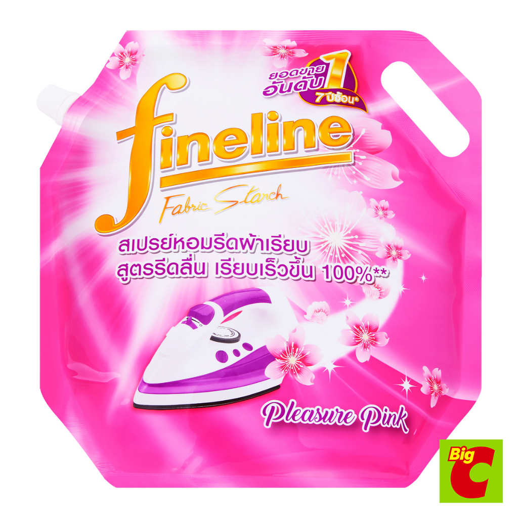 [No Go] ไฟน์ไลน์ สเปรย์หอมรีดผ้าเรียบ กลิ่นพลีสเชอร์พิ้งค์ ถุงเติม 1600 มล.