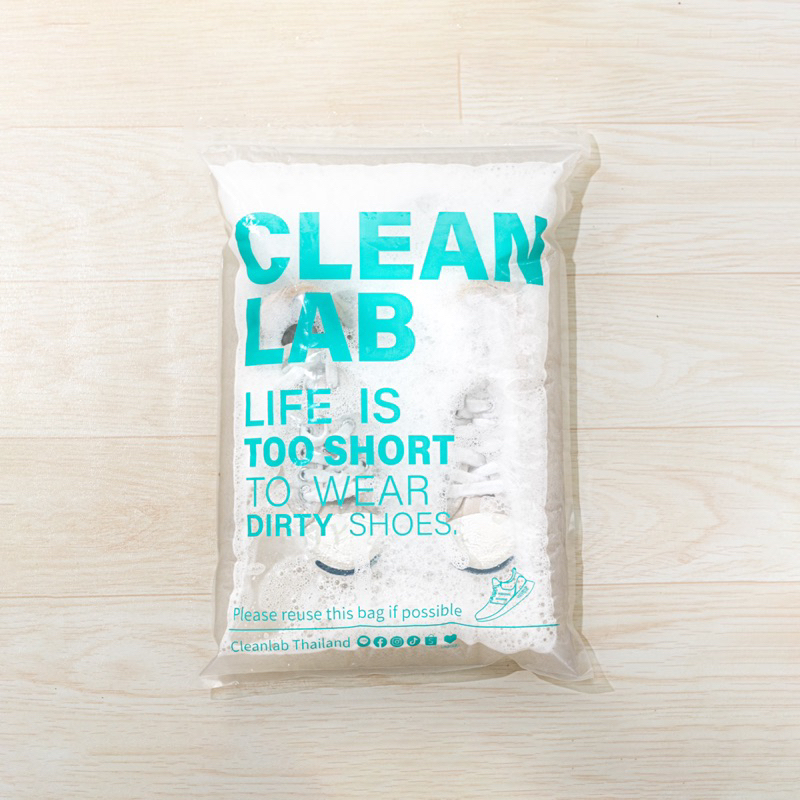 CLEANLABผงซักรองเท้าEXTRA PREMIUM 3ซอง ไม่ต้องขัด!แค่เขย่าก็สะอาด 1ซองต่อ1คู่ มีถุงซักทุกซอง น้ำยาทำความสะอาดรองเท้า