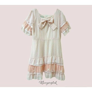 Khunyinglak🛒พร้อมส่ง🛒CupcakeDress🧁เดรสสไตล์คุณหนูสุดน่ารัก🧁แบรนด์MAYA ไซส์XL