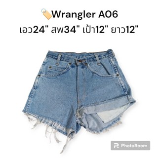 🏷️ Wrangler กางเกงยีนส์ขาสั้นเอวสูง กางเกงยีนส์ขาสั้นผู้หญิง ยีนส์ขาสั้นสุดแซ่บ🔥🔥