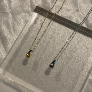 drop pendant necklace สร้อยคอสเตนเลสปรับความยาวได้