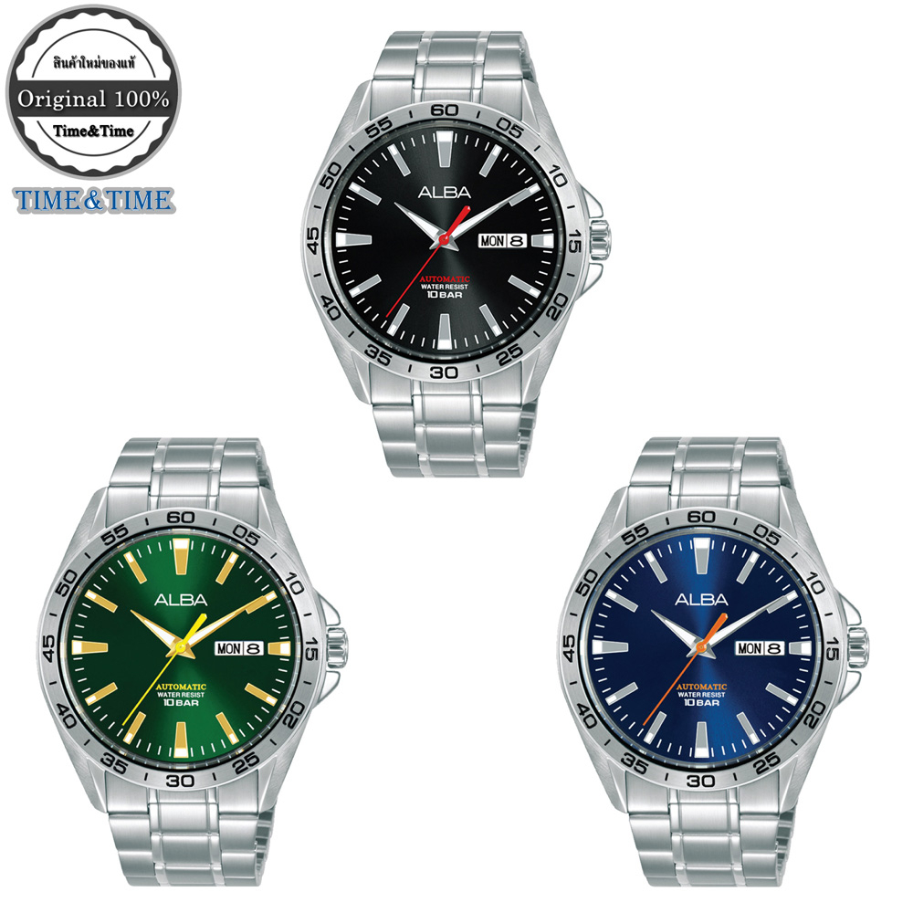 ALBA Automatic นาฬิกาข้อมือผู้ชาย รุ่น AL4301X1, AL4303X1, AL4305X1