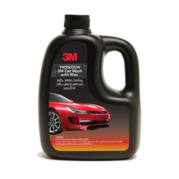 3M แชมพูล้างรถ น้ำยาล้างรถ PN39000W สูตรผสมแวกซ์ 2in 1 ทั้งล้างและเคลือบเงาในขั้นตอนเดียว 1000ml. thumbnail 3