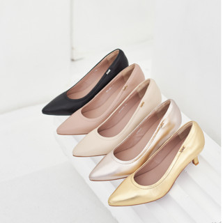 KIAH 51106: CHLOE HEEL 2.1/2" รองเท้าหนังแกะนุ่ม