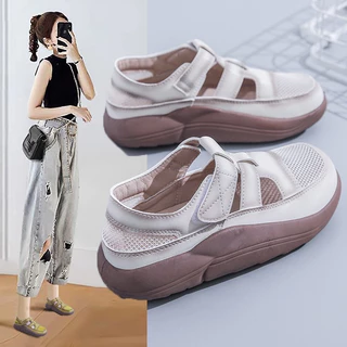 พร้อมส่งในไทยทุกวัน รองเท้าเพื่อสุขภาพส้นหนา 4 เซน รุ่น CR601