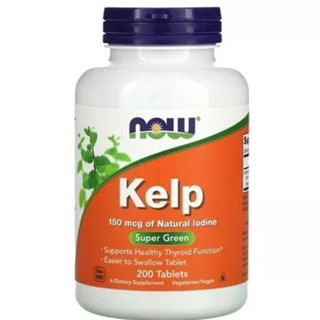 ไอโอดีน ธรรมชาติ 150มคก. จาก สาหร่ายทะเลเคลป์ NOW Foods Kelp, 150 mcg, 200 Tablets