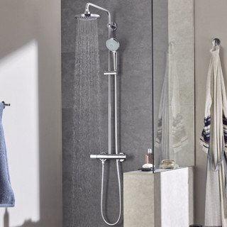 GROHE EUPHORIA ชุดระบบฝักบัว Thermostat พร้อมฝักบัวก้านแข็ง 18 ซม. 27296001 EUPHORIA SYSTEM Shower Products Bathroom Fit