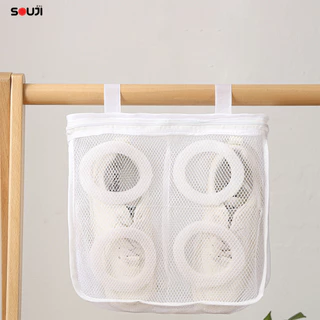 ⚡️ส่งด่วน💥 2in1 ถุงซักถนอมรองเท้า SOUJI BAG SHOE ไม่เสียทรงรองเท้า ✅ใช้กับเครื่องซักผ้า ✅แขวนตากได้