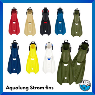 Aqualung Strom fins ฟินดำน้ำ แบบ openheel ( ไม่ต้องใส่บูท)