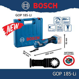 BOSCH GOP185-Li มัลติทูล18V GOP185-Li SOLO ไม่รวมแบต ไม่รวมแท่นชาร์จ 06018G20K1