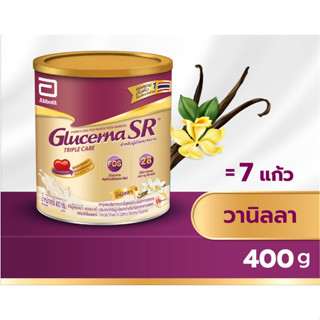 Glucerna SR 400 g วนิลา กลูเซอนา เอสอาร์ 400 กรัมสำหรับผู้ป่วยเบาหวาน