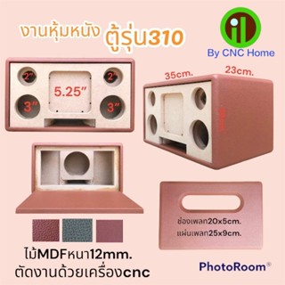 งานหุ้มหนังตู้รุ่น310(แบนพลาส5.25")