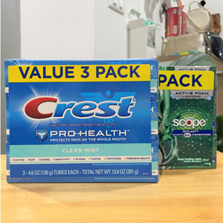 1กล่อง 245 บาท , ยาสีฟัน Crest , Crest , Crest pro health , Crest scope premium active foam ยาสีฟ้น