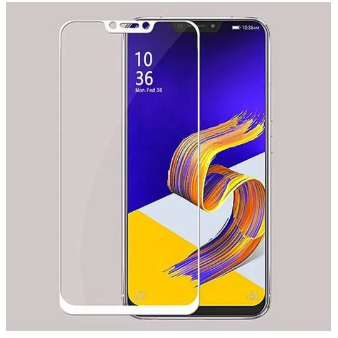 ฟิล์มกระจกขอบสีขาว เต็มจอ Full Glue Tempered Glass Screen For Asus ZenFone5 / ZenFone 5z (ZE620KL) (ZS620KL) 6.2"