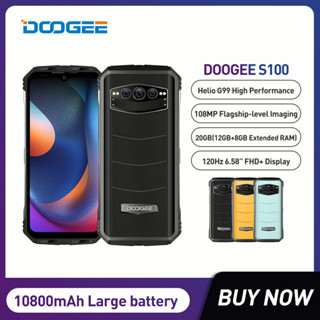 Doogee S100 สมาร์ทโฟน 12Gb 256Gb 10800Mah 66W ชาร์จเร็ว 108Mp 6Nm Octa Core Android 12