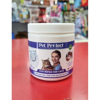 Pet protect ผ้าเช็ดทำความสะอาดตา 100 แผ่น