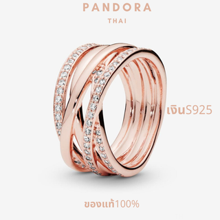 THAI🏅💎สินค้าพร้อมส่งในไทย💎Pandoraแท้ แหวนpandora เงินS925 pandoraแหวน ของแท้100% แหวนผู้หญิง เครื่องประดับ ของขวัญ