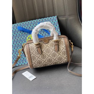 📮@2,890.-🌈🌈Wonderland Sale 9.9% 🌈🌈➕🛒🛒Free EMS🛒🛒Tory burch T Monograme Jacquaed Mini Duffle Bag