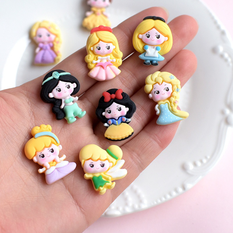 👑 Jibbitz ตัวติดรองเท้าลายเจ้าหญิง 1 ชิ้น 🌸 ส่งจากไทย🌸 somethingcute.shopp