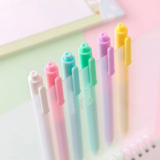 ปากกาเจล pen  0.5 mm สีพาสเททวคิวท์มาก (1แพ็ค 6ด้าม)