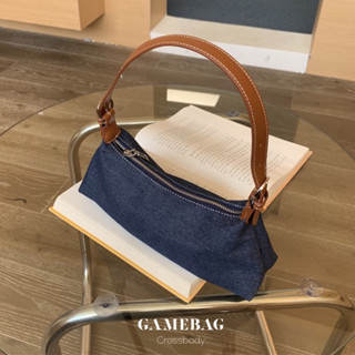 (พร้อมส่ง)  Gamebagกระเป๋ายีนส์ สะพายได้2แบบ