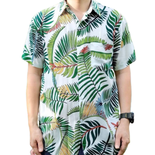 เสื้อเชิ้ตฮาวาย เสื้อhawaii สไตล์เกาหลี เสื้อเชิ้ตแขนสั่นเสื้อสงกรานต์ ใส่ได้ทั้งชาย-หญิง