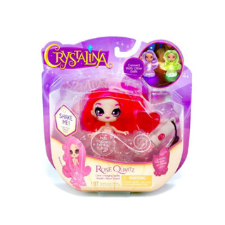 Crystalina Rose Quartz 4-Inch Girls Doll W Ith Color Changing Led Amulet, Child Age Group 4+