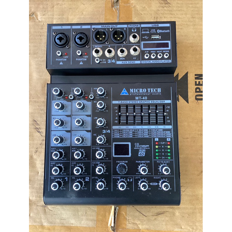 MIXER MICROTECH MT-40 เอฟเฟกแท้ USB บูธูท