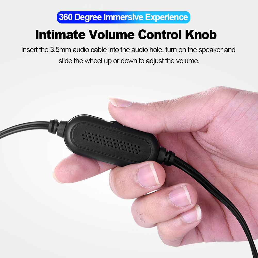 SADA V196 Soundbar Stereo Speaker ลำโพง ซาวด์บาร์ ระบบเสียงสเตอริโอด้วยลำโพงคู่ พร้อมไฟ LED การเชื่อมต่อด้วย Jack 3.5 mm - รูปที่ 6