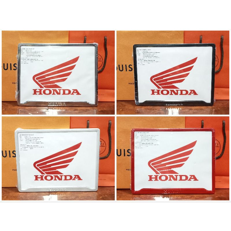 กรอบป้ายทะเบียน รถมอเตอร์ไซค์ รถจักรยานยนต์ ฮอนด้า Honda แท้ ขายดี ถูก คุณภาพดี ส่งเร็ว ขอบคุณครับ🙏