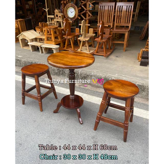 ชุดโต๊ะทานกาแฟ ไม้จามจุรี พร้อมส่ง!!! ชุดทานอาหาร นั่งเล่น แข็งแรง