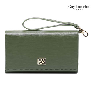 Guy Laroche กระเป๋าสตางค์ 3 พับกลาง รุ่น AGP0044 - สีเขียว