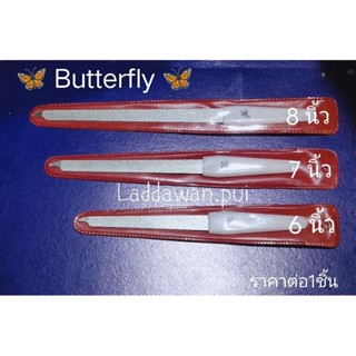 ตะไบเล็บ Butterfly ซองแดง ตะไบเล็บอย่างดี เนื้อละเอียด ตะไบปลายงอ