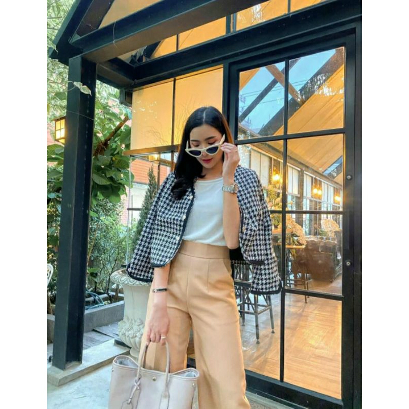 Blazer แขนยาว ผ้าทวิต Hello Fashion