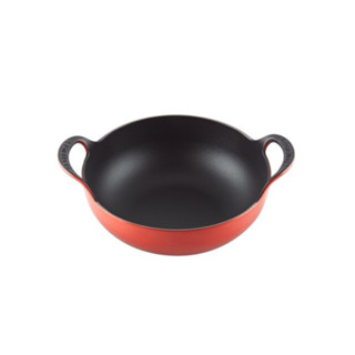 หม้อเหล็กหล่อไม่มีฝาปิดสีแดง BALTI DISH 24CM CERISE