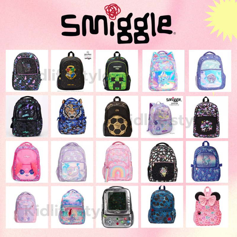 Smiggle Backpack รุ่น 16 นิ้ว ของแท้✅ พร้อมส่งในไทย