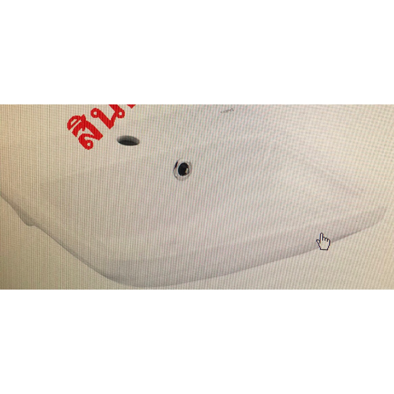 c-00580อ่างล้างหน้าแขวนผนังเชิร์ฟs 1รูสีขาว