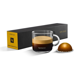 NESPRESSO Vertuo Double Espresso Dolce Coffee Capsule เนสเพรสโซ เวอทัว ดอลเช่ กาแฟคั่วบด แคปซูล 10 Coffee Pods