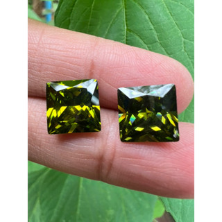 cz Olive Square shape 4mm5mm6mm 7mm8mm9mm10mm