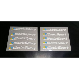 สติ๊กเกอร์ติดก้านล้อแม็ก WedsSport งานตัดไดรคัทสะท้อนแสง3M