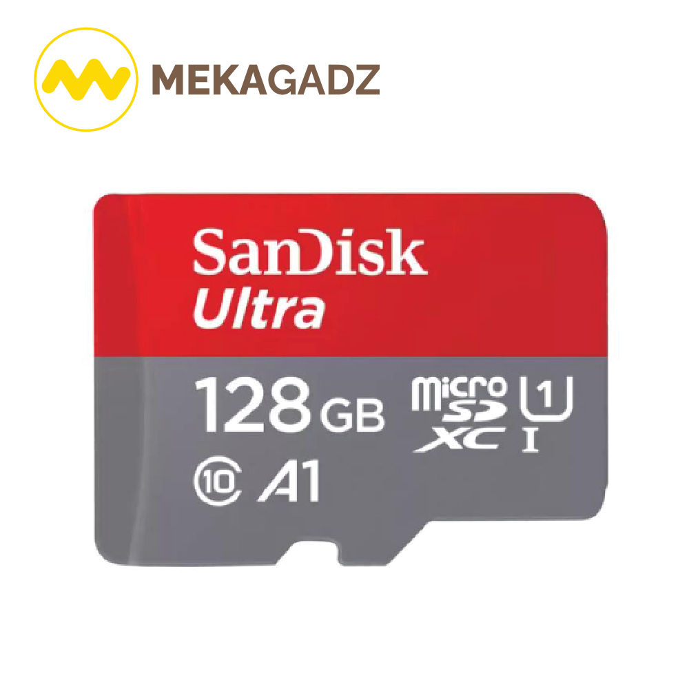 128GB Micro SD Card SANDISK Ultra SDSQUAB-128G-GN6MN (140MB/s) เมมแท้ รับประกันโดย synnex