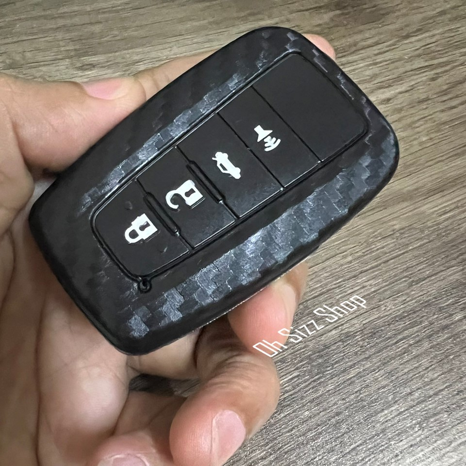 เคสรีโมท Toyota Cross GR Sport, CHR GR  ซิลิโคนลายเคฟล่าหุ้มรีโมทรถ สามารถถอดกุญแจรีโมทได้ (Kevlar Silicone Protective )