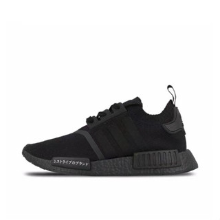 Adidas NMD R1 PK BZ0220 ทั้งหมดสีดำญี่ปุ่นซามูไรสีดำผู้ชายและผู้หญิงรองเท้าวิ่ง