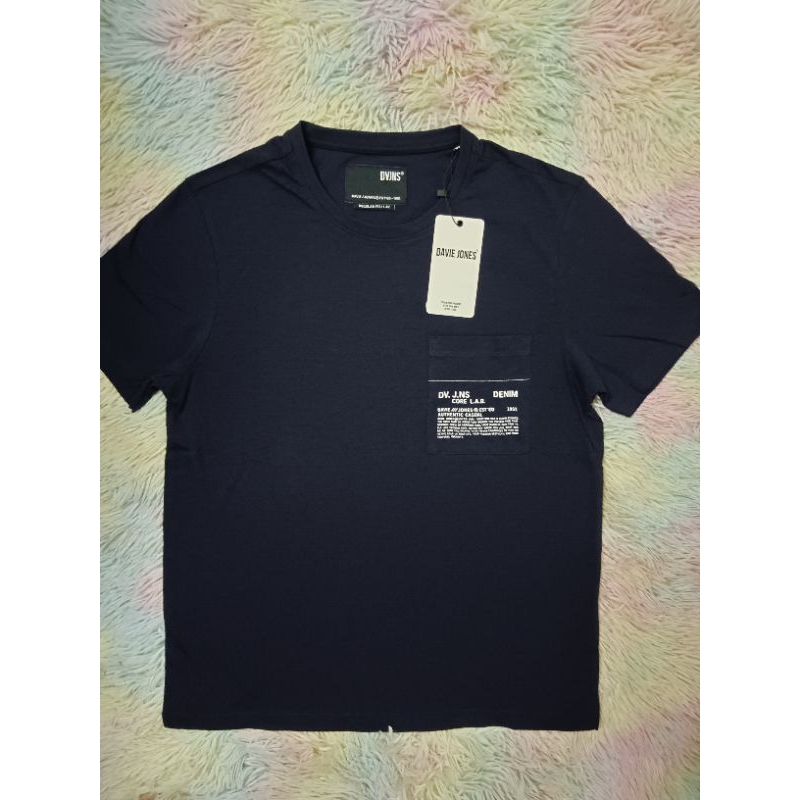 เสื้อยืดชาย David Jones แท้ (สีกรมท่า)