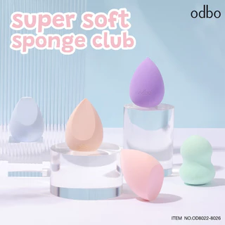 ODBO SUPER SOFT SPONGE CLUB OD8022-OD8026 ฟองน้ำแต่งหน้าเนื้อละเอียด ไม่กินเนื้อรองพื้น